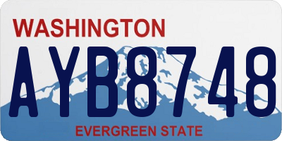 WA license plate AYB8748