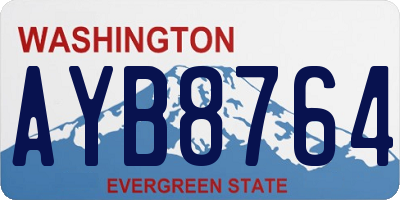 WA license plate AYB8764