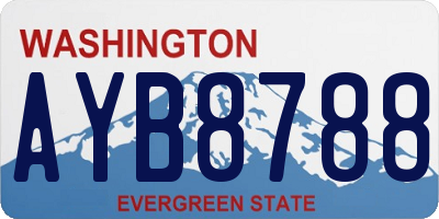 WA license plate AYB8788