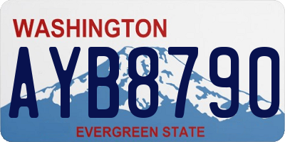 WA license plate AYB8790