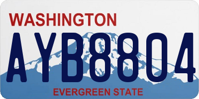 WA license plate AYB8804