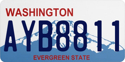 WA license plate AYB8811