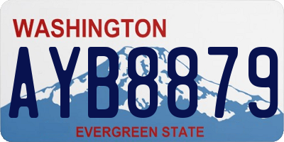 WA license plate AYB8879