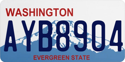 WA license plate AYB8904