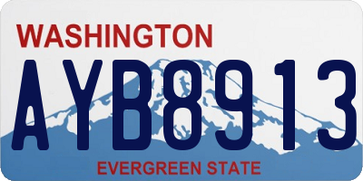 WA license plate AYB8913