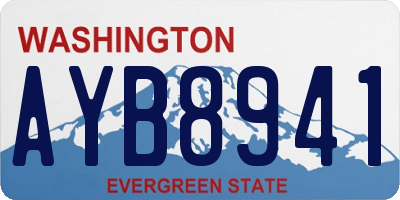 WA license plate AYB8941