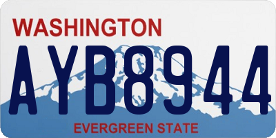 WA license plate AYB8944