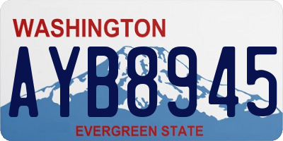 WA license plate AYB8945