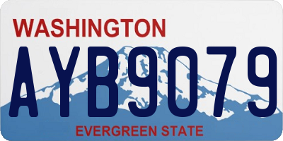 WA license plate AYB9079