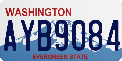 WA license plate AYB9084