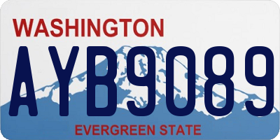 WA license plate AYB9089