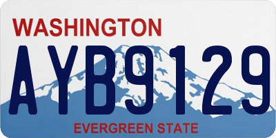 WA license plate AYB9129