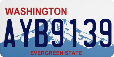 WA license plate AYB9139