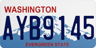 WA license plate AYB9145