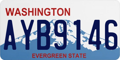 WA license plate AYB9146