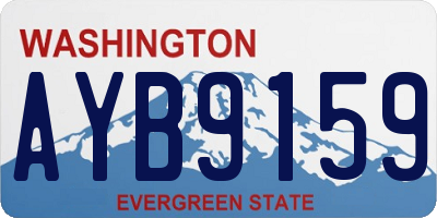 WA license plate AYB9159