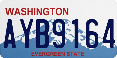WA license plate AYB9164