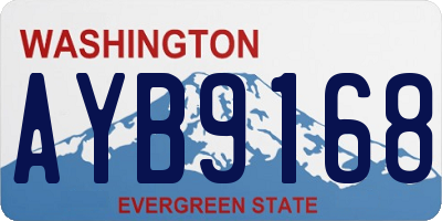 WA license plate AYB9168