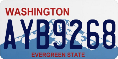 WA license plate AYB9268