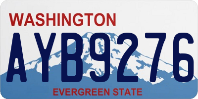 WA license plate AYB9276