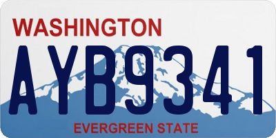 WA license plate AYB9341