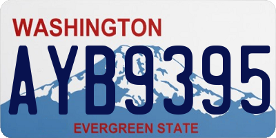WA license plate AYB9395