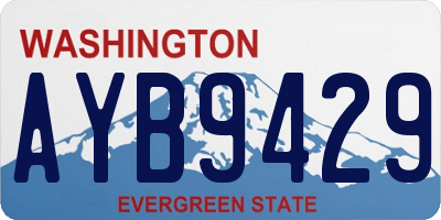 WA license plate AYB9429