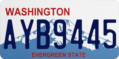 WA license plate AYB9445