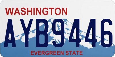 WA license plate AYB9446