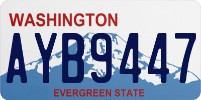 WA license plate AYB9447