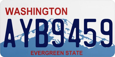 WA license plate AYB9459
