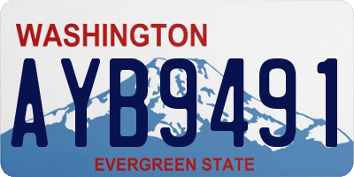 WA license plate AYB9491