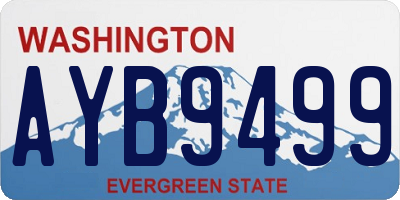 WA license plate AYB9499