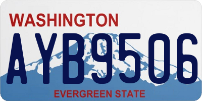 WA license plate AYB9506