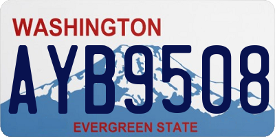 WA license plate AYB9508