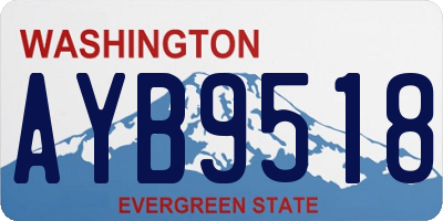 WA license plate AYB9518