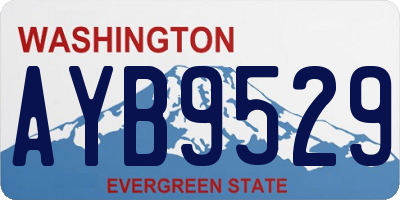 WA license plate AYB9529
