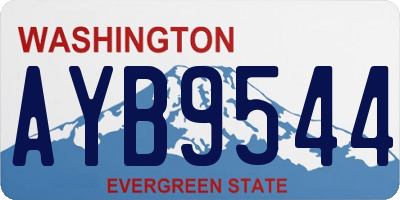 WA license plate AYB9544