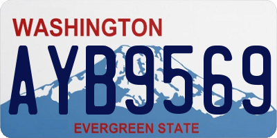 WA license plate AYB9569