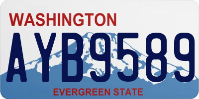 WA license plate AYB9589