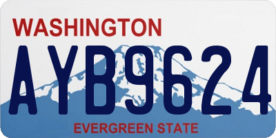 WA license plate AYB9624