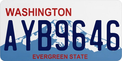 WA license plate AYB9646