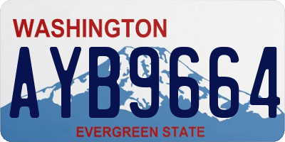WA license plate AYB9664