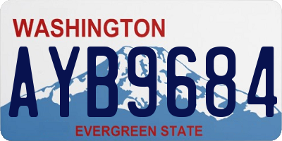 WA license plate AYB9684