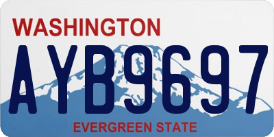 WA license plate AYB9697