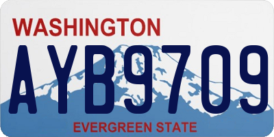 WA license plate AYB9709