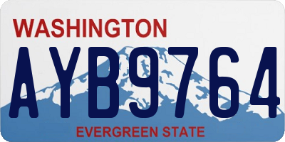 WA license plate AYB9764