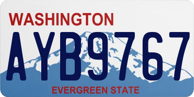 WA license plate AYB9767