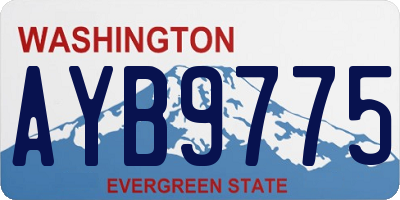 WA license plate AYB9775