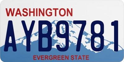 WA license plate AYB9781